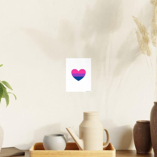 Bisexual Heart Photo Art Paper Posters - Image 24