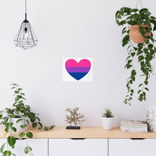 Bisexual Heart Matte Posters - Image 27