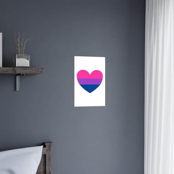 Bisexual Heart Matte Posters - Image 8