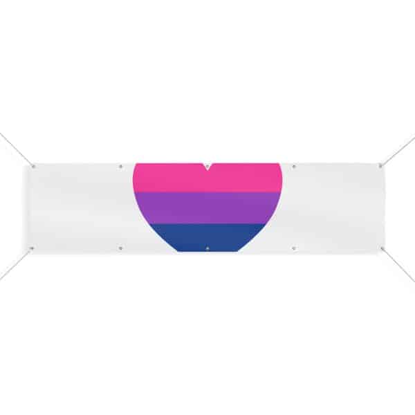 Bisexual Heart Matte Banner - Image 16