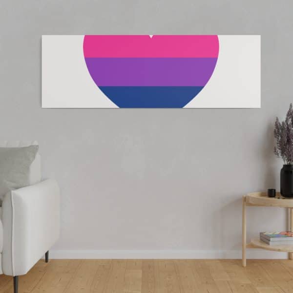 Bisexual Heart Matte Canvas, Stretched, 0.75" - Image 166