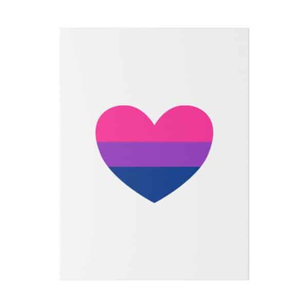 Bisexual Heart Matte Canvas, Stretched, 0.75" - Image 57