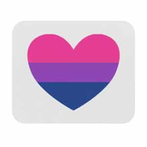 Bisexual Heart Mouse Pad (Rectangle)