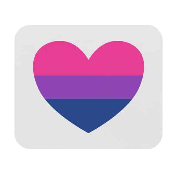 Bisexual Heart Mouse Pad (Rectangle)