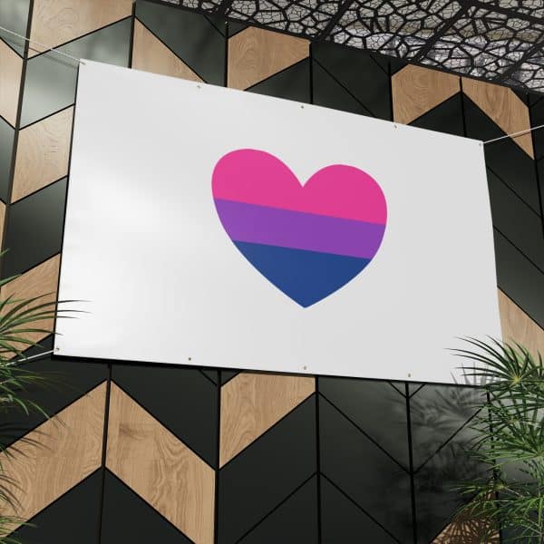 Bisexual Heart Matte Banner - Image 24