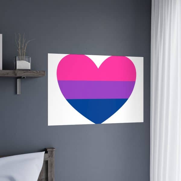 Bisexual Heart Matte Posters - Image 41