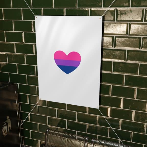Bisexual Heart Matte Banner - Image 35
