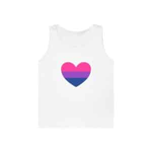 Bisexual Heart Unisex Heavy Cotton Tank Top