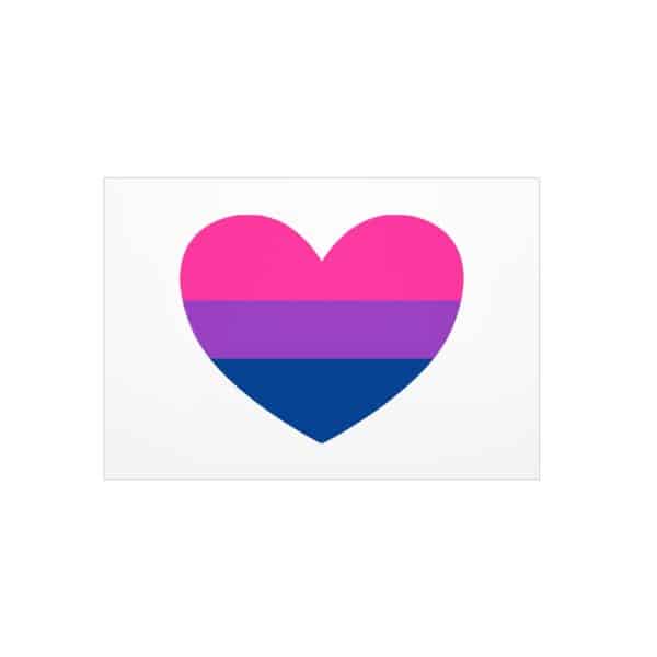 Bisexual Heart Foam Board