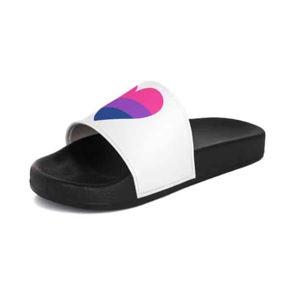 Bisexual Heart Men's Slide Sandals - Image 21
