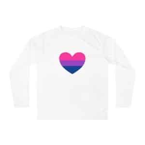 Bisexual Heart Unisex Performance Long Sleeve Shirt