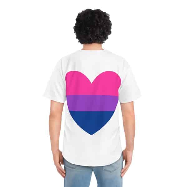 Bisexual Heart Men's Baseball Jersey (AOP) - Image 9