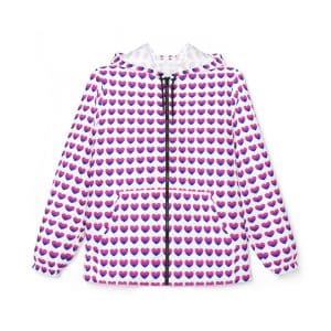 Bisexual Heart Windbreaker Jacket (AOP)