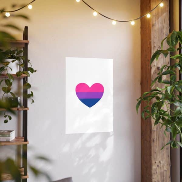 Bisexual Heart Photo Art Paper Posters - Image 98