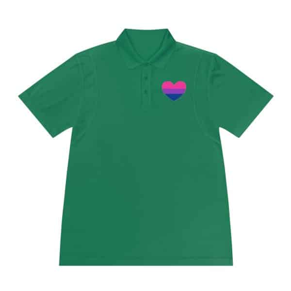 Bisexual Heart Men's Sport Polo Shirt - Image 19