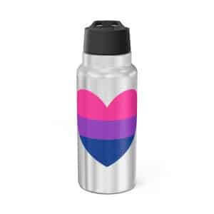 Bisexual Heart Gator Tumbler, 32oz