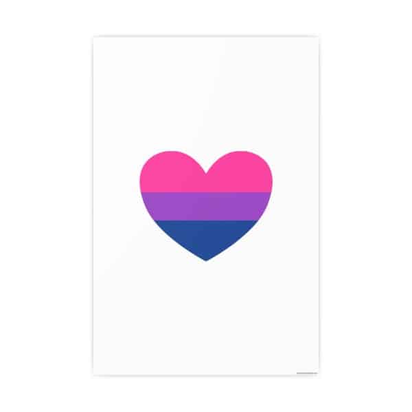 Bisexual Heart Photo Art Paper Posters - Image 37