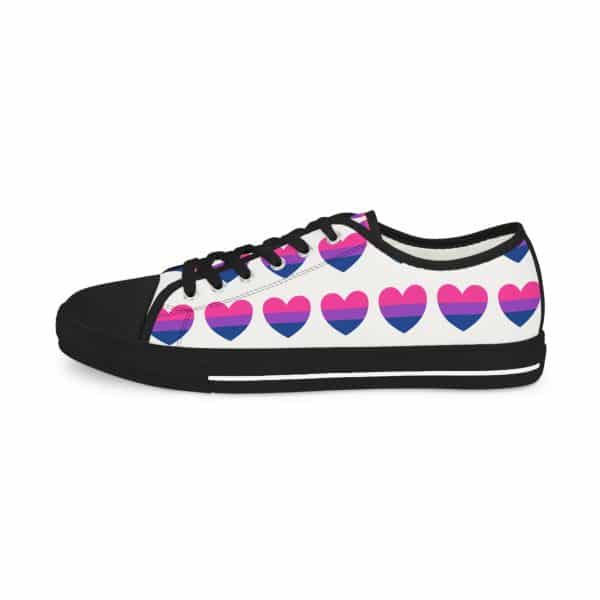 Bisexual Heart Men's Low Top Sneakers - Image 6