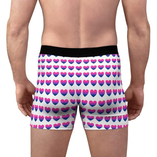 Bisexual Heart Men's Boxer Briefs (AOP) - Image 4
