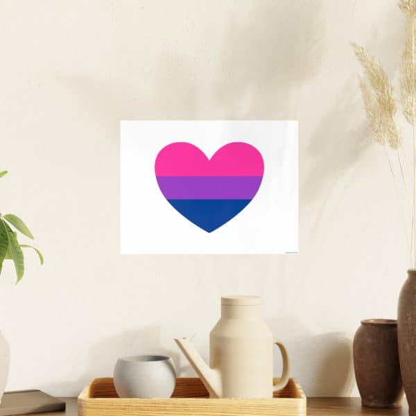 Bisexual Heart Photo Art Paper Posters - Image 120