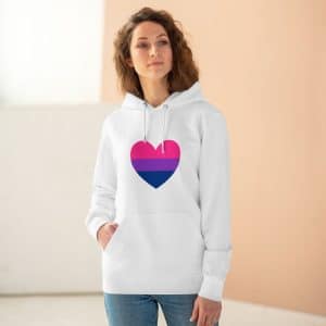 Bisexual Heart Unisex Cruiser Hoodie