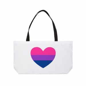 Bisexual Heart Weekender Tote Bag