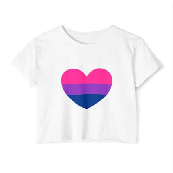 Bisexual Heart Women's Festival Crop Top