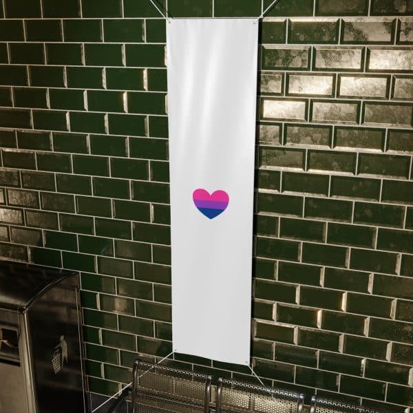 Bisexual Heart Matte Banner - Image 32