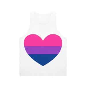 Bisexual Heart Unisex Tank Top (AOP)