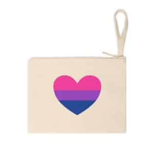 Bisexual Heart Accessory Zipper Pouch