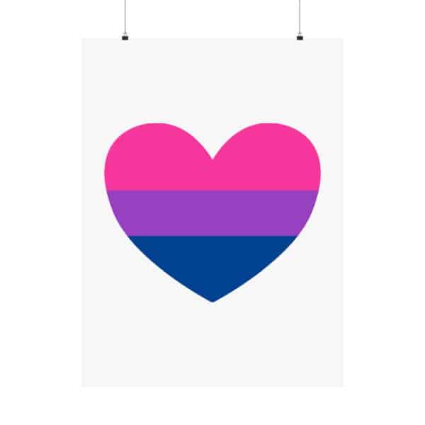 Bisexual Heart Matte Vertical Posters - Image 89