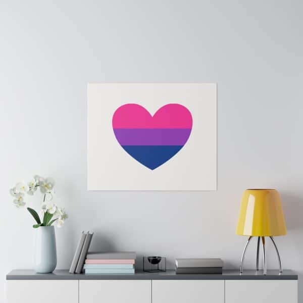Bisexual Heart Matte Canvas, Stretched, 0.75" - Image 157