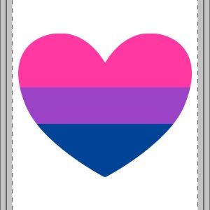 Bisexual Heart Sherpa Blankets