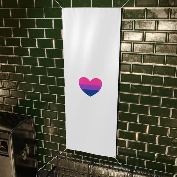 Bisexual Heart Matte Banner - Image 41