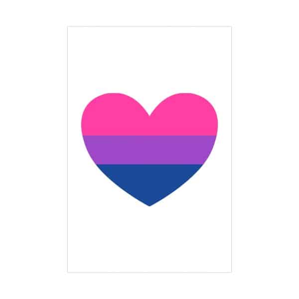 Bisexual Heart Matte Posters - Image 19