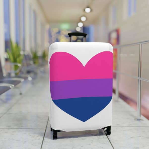 Bisexual Heart Luggage Cover - Image 13