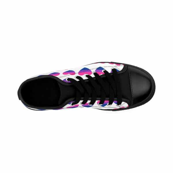 Bisexual Heart Men's Sneakers - Image 3