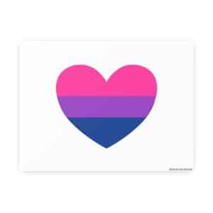 Bisexual Heart Photo Art Paper Posters