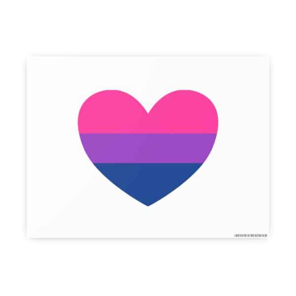 Bisexual Heart Photo Art Paper Posters