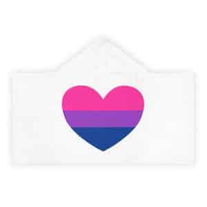 Bisexual Heart Youth Hooded Towel