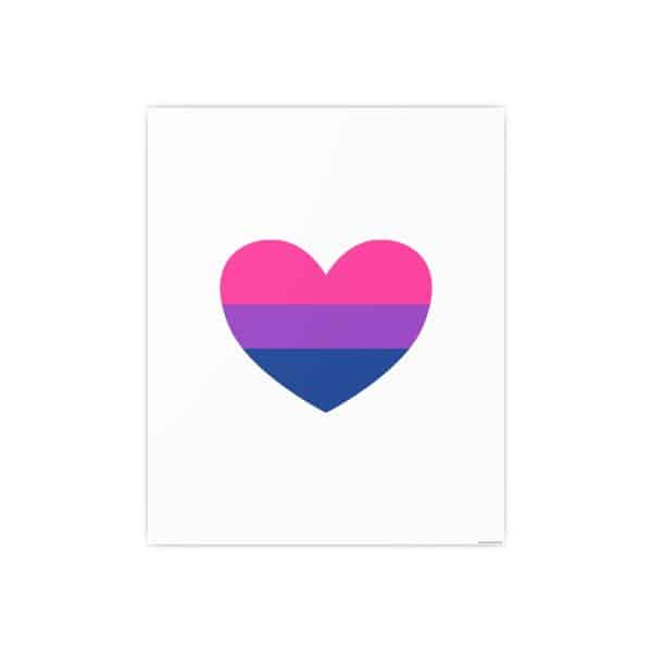 Bisexual Heart Photo Art Paper Posters - Image 133
