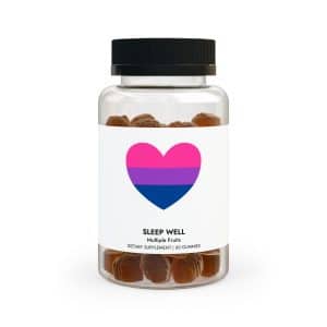 Bisexual Heart Sleep Well Gummies (60 Gummies)