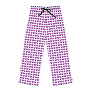 Bisexual Heart Women's Pajama Pants (AOP)