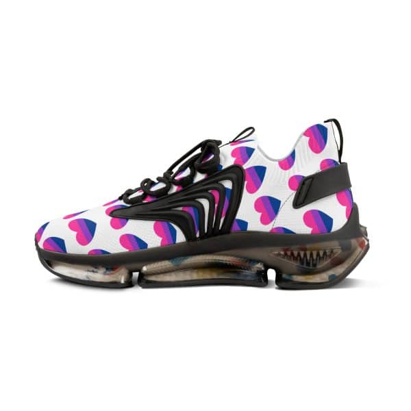 Bisexual Heart Men's Mesh Sneakers - Image 6