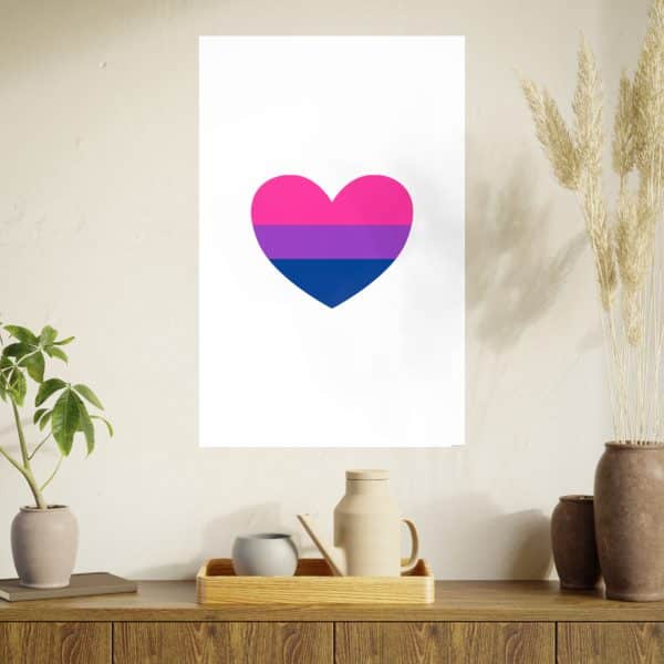 Bisexual Heart Photo Art Paper Posters - Image 141