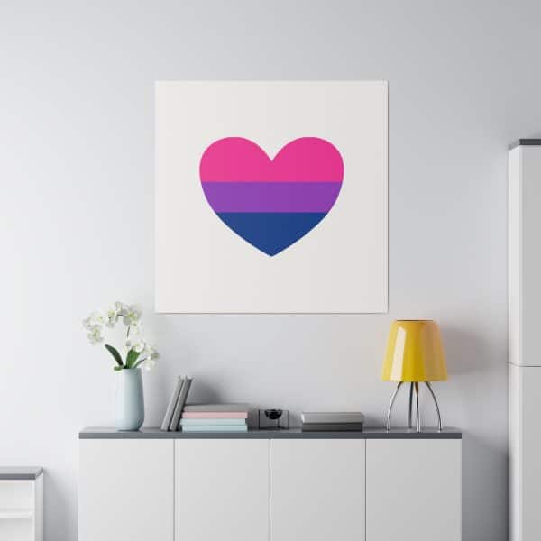 Bisexual Heart Matte Canvas, Stretched, 0.75" - Image 178