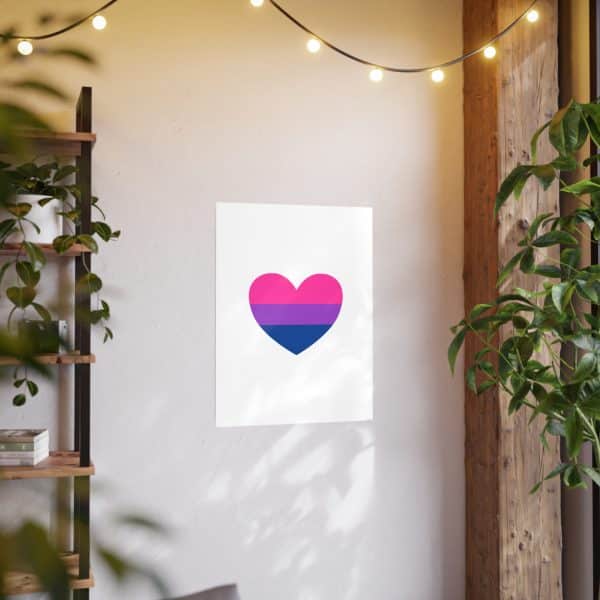 Bisexual Heart Photo Art Paper Posters - Image 95