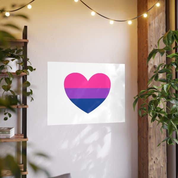 Bisexual Heart Photo Art Paper Posters - Image 74