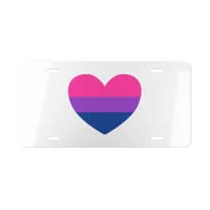 Bisexual Heart Vanity Plate