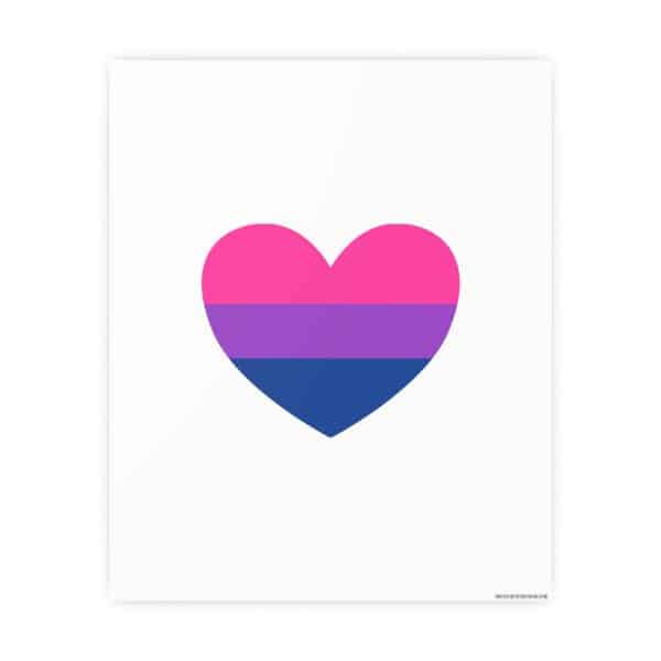 Bisexual Heart Photo Art Paper Posters - Image 31